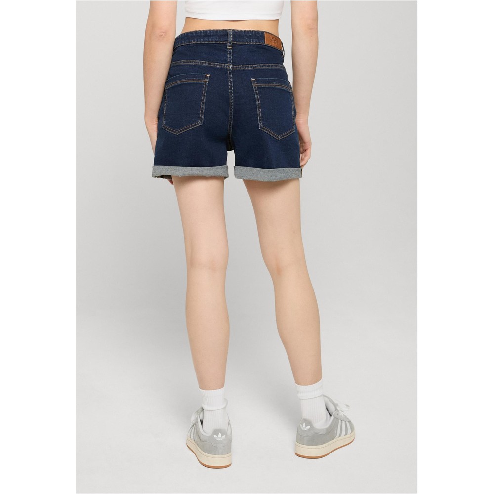 Urban Classics - High Waist Denim Shorts - Blue